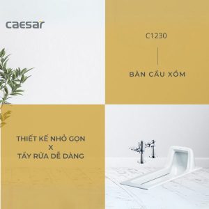 Ảnh công trình thực tế Bồn cầu xổm C1230