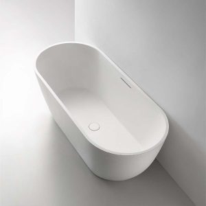Ảnh công trình thực tế Bồn Tắm Đá MOWOEN MW002-Matt White 1700mm
