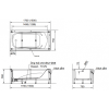 Bồn Tắm INAX FBV-1502SR Chân Yếm Phải 1.5M - ảnh 3