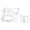 Bồn tắm thủy lực American Standard 7240100-WT - ảnh 2