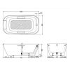 Bồn Tắm TOTO PJY1886HPWMNE#GW Đặt Sàn, NEOREST, Viền Màu Bạc - ảnh 2