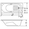 Bồn tắm xây American Standard 7130-WT - ảnh 3