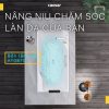 Bồn tắm xây không chân không yếm Caesar AT0870 - ảnh 2