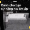 Bồn tắm xây không chân không yếm Caesar AT0870 - ảnh 5