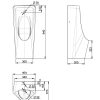 Bồn tiểu nam đặt sàn American Standard WP‑6605B - ảnh 2
