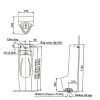 Bồn Tiểu Nam INAX AFU-600VAC Đặt Sàn Cảm Ứng 220V - ảnh 2