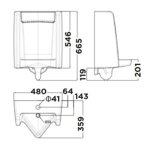 Ảnh công trình thực tế Bồn tiểu nam treo tường American Standard WP-6591T