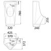 Bồn tiểu nam treo tường cảm ứng American Standard WP-6519AC - ảnh 2