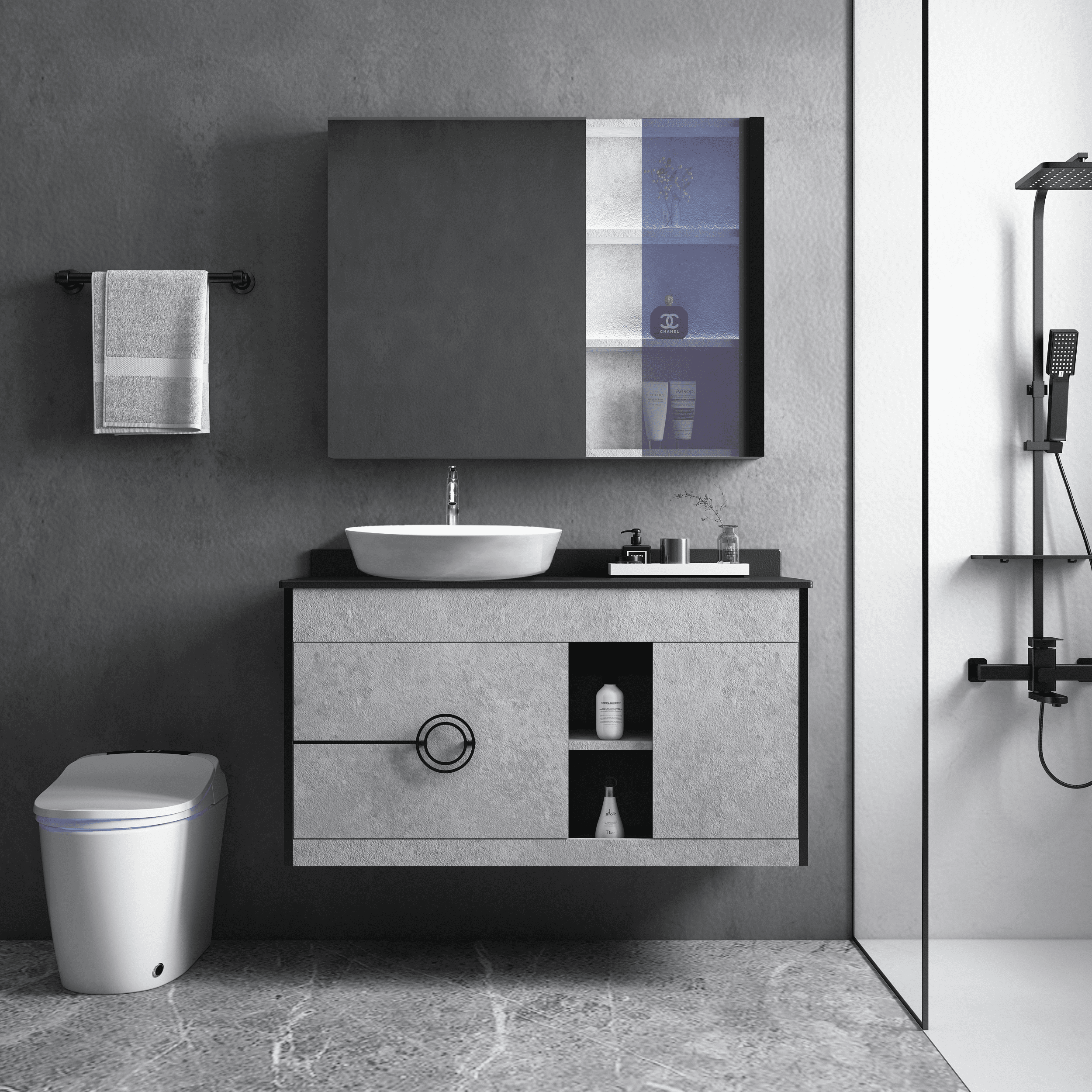 Bộ Tủ Chậu MOWOEN MW6608-100 1000mm