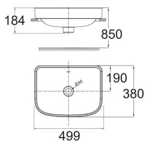 Ảnh công trình thực tế Chậu Lavabo American Standard WP-0638 Đặt Bàn Loven 499×380 mm