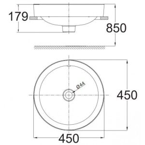 Ảnh công trình thực tế Chậu Lavabo American Standard WP-0639 Đặt Bàn Concept Tròn 450mm