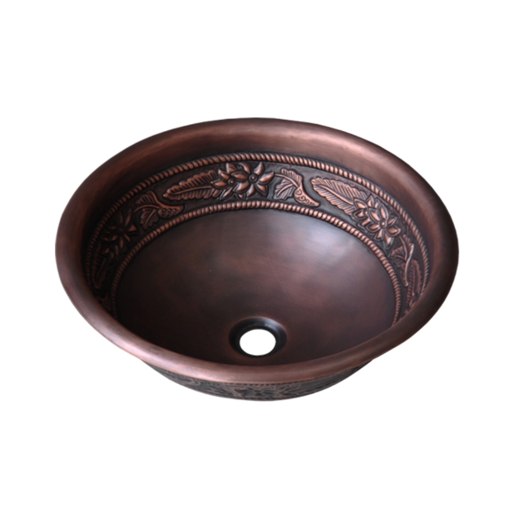 Chậu lavabo đặt bàn Kanly bằng đồng RSC304