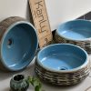 Chậu lavabo đặt bàn Kanly bằng sứ SU010 - ảnh 2