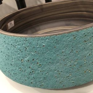 Ảnh công trình thực tế Chậu lavabo đặt bàn Kanly bằng sứ SU012