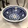 Chậu lavabo đặt bàn Kanly sứ hoa văn SU120 - ảnh 2