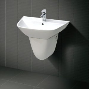 Ảnh công trình thực tế Chậu lavabo INAX L-297VEC treo tường