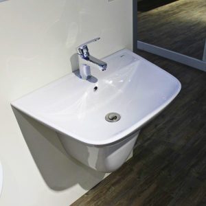 Ảnh công trình thực tế Chậu lavabo INAX L-297VFC treo tường