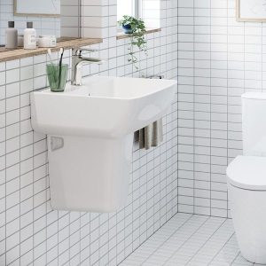 Ảnh công trình thực tế Chậu lavabo INAX L-312VEC treo tường