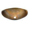 Chậu Lavabo Kanly BS048 đặt bàn đồng thau giả cổ 430x340x120 mm