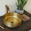 Chậu lavabo Kanly RSC401V đặt bàn phong cách đồng cổ 376×115 mm - ảnh 2