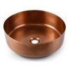 Chậu lavabo Kanly RSC402V đặt bàn đồng thau kiểu cổ tròn 376×115 mm
