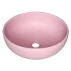 Chậu Lavabo Kanly SU510 Đặt Bàn Sứ Tròn Màu Hồng