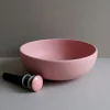 Chậu Lavabo Kanly SU510 Đặt Bàn Sứ Tròn Màu Hồng - ảnh 4