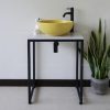 Chậu Lavabo Kanly SU514 Đặt Bàn Sứ Tròn Màu Vàng - ảnh 2