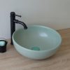 Chậu Lavabo Kanly SU516 Đặt Bàn Sứ Tròn Màu Xanh Ngọc - ảnh 6