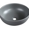 Chậu Lavabo Kanly SU517 Đặt Bàn Sứ Tròn Màu Xám