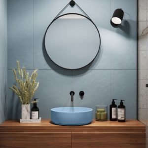 Ảnh công trình thực tế Chậu Lavabo Kanly SU525 Đặt Bàn