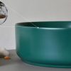 Chậu Lavabo Kanly SU529 Đặt Bàn Sứ Tròn Màu Xanh - ảnh 3
