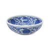 Chậu lavabo sứ hoa văn mỹ thuật SU121