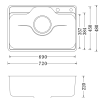 CHẬU RỬA 1 HỘC LIKEN NL724D - ảnh 11