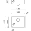 CHẬU RỬA 1 HÔC PURA NT654U - ảnh 15