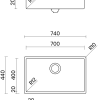 CHẬU RỬA 1 HÔC PURA NT670U - ảnh 11