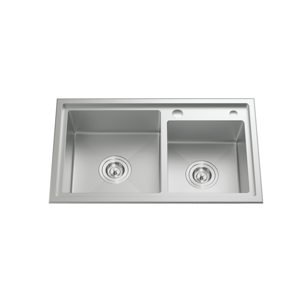 CHẬU RỬA 2 HỘC LIKEN NL786