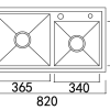 CHẬU RỬA 2 HỘC LIKEN NL786 - ảnh 24