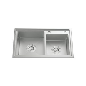 Ảnh công trình thực tế CHẬU RỬA 2 HỘC LIKEN NL786