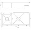 CHẬU RỬA 2 HỘC RAZIA NJ575 - ảnh 2