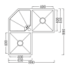 CHẬU RỬA 3 HỘC LIKEN NL700 - ảnh 7