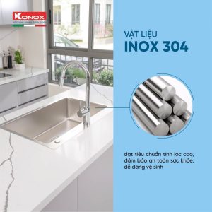 Ảnh công trình thực tế Chậu rửa bát Konox Workstation Sink KN8248SO Dekor