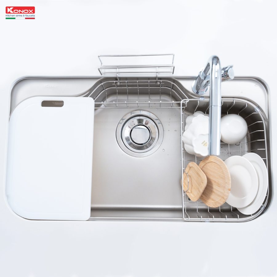 Ảnh công trình thực tế Chậu rửa bát phong cách Nhật Konox TARI 9051SR