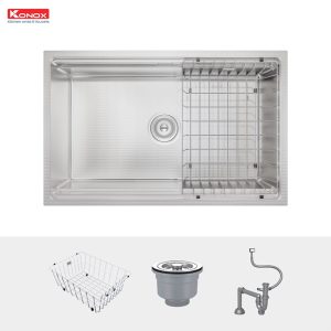 Ảnh công trình thực tế Chậu rửa bát Konox KN7044SU Dekor