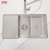Chậu Rửa Chén KONOX KN8146SU Dekor Chống Xước Inox 1 Hộc - ảnh 2