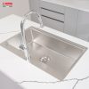 Chậu Rửa Chén KONOX KN8151TS Dekor Basic Chống Xước Inox 1 Hộc - ảnh 6