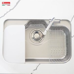 Ảnh công trình thực tế Chậu rửa bát chống xước phong cách Nhật TARI 7851SR