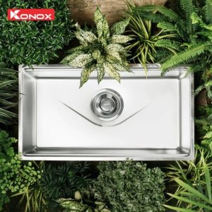 Ảnh công trình thực tế Chậu rửa bát 1 hố Konox Tari 8748SM