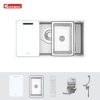 Chậu rửa bát 1 hố Konox Tari 8748SM - ảnh 3