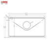 Chậu rửa bát 1 hố Konox Tari 8748SM - ảnh 4